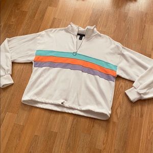 Fleece quarter zip pullover (S)